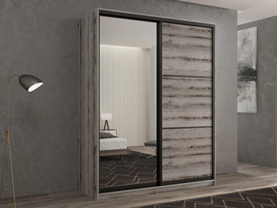 Шкаф-купе Кааппи 2 Эвок Окаменелый 160х60х230 см