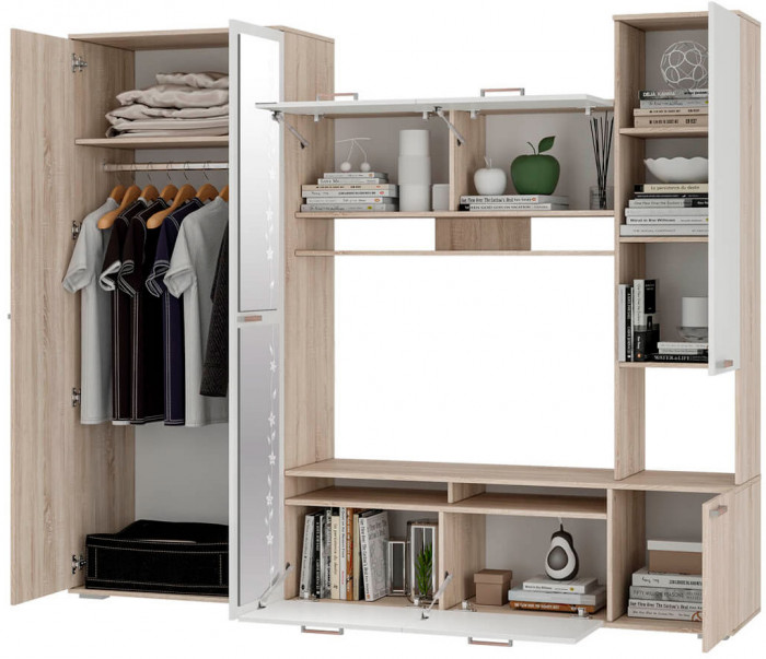 Гостиная "Лукас" дуб сонома/белый