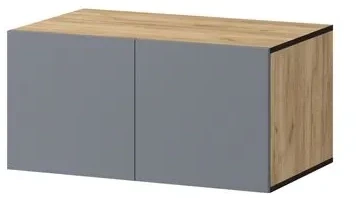 Бастион Антресоль к Шкафу 1000, Графит/Дуб крафт золотой