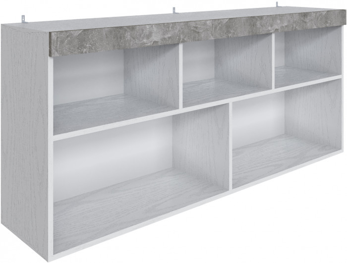 Полка навесная Мадрид ПН-1 (1,5) белый/ателье светлое