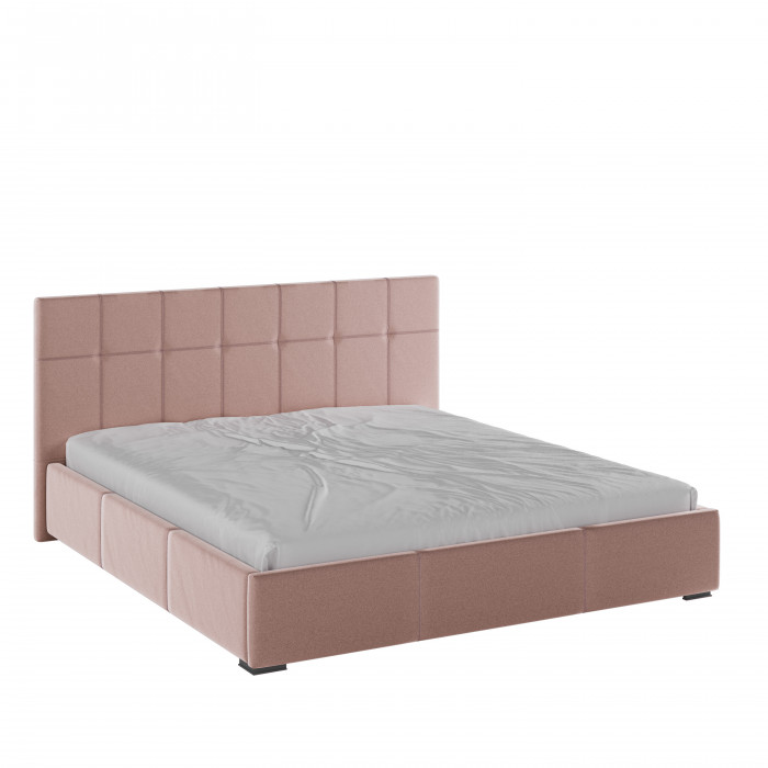 Рио Кровать интерьерная 180 пыльная роза квадрат, ПМ