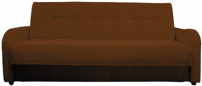 Раскладной диван-кровать, прямой, книжка, цвет коричневый, велюр, Лондон Люкс 140