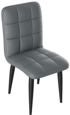 Франк ДП 2-17 Стул (конус) (Графит/Кожзам Серый)