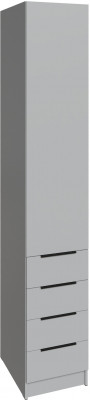 Шкаф Мадрид (0,4) с 4 ящ., Камень серый