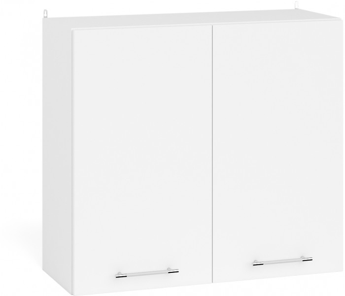 Кухня Мебель--24 ШВ800 Шкаф 80 см., цвет корпус белый/фасад ДСП белый, ШхГхВ 80х32х72 см.