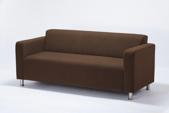 Диван прямой Томи, 180 см, велюр, коричневый