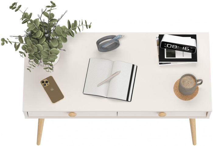 Афина Спальня 4-25904М1к.с. Стол, кашемир серый