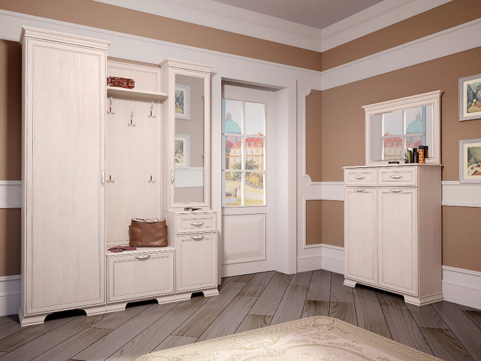 Венеция 28. Шкаф навесной с зеркалом