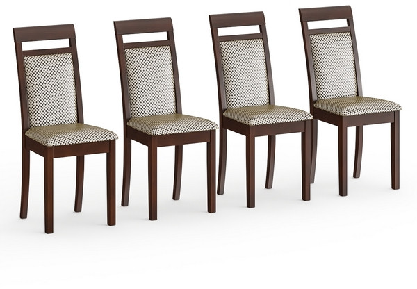 Четыре стула Мебель--24 Гольф-12 разборных, орех