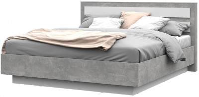 Денвер КР-03 Кровать 1,8х2,0  (1872х990х2100) ателье светлый/белый