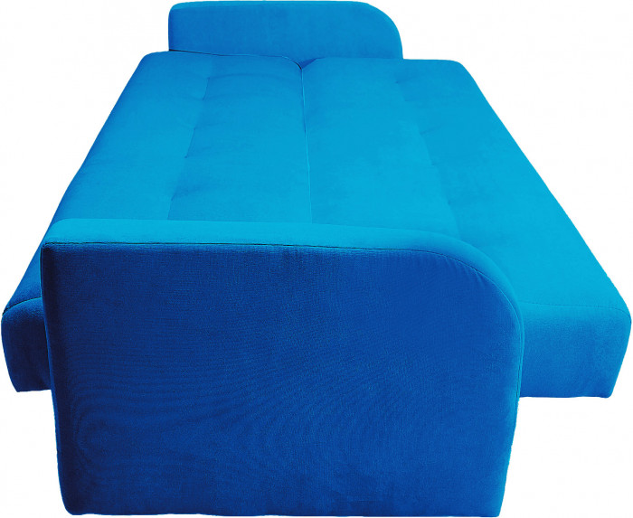 Раскладной диван-кровать, прямой, книжка, цвет серый, велюр, Лондон Люкс 140