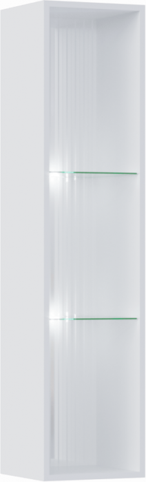 Оливия Шкаф навесной открытый (Графит, Графит Софт)