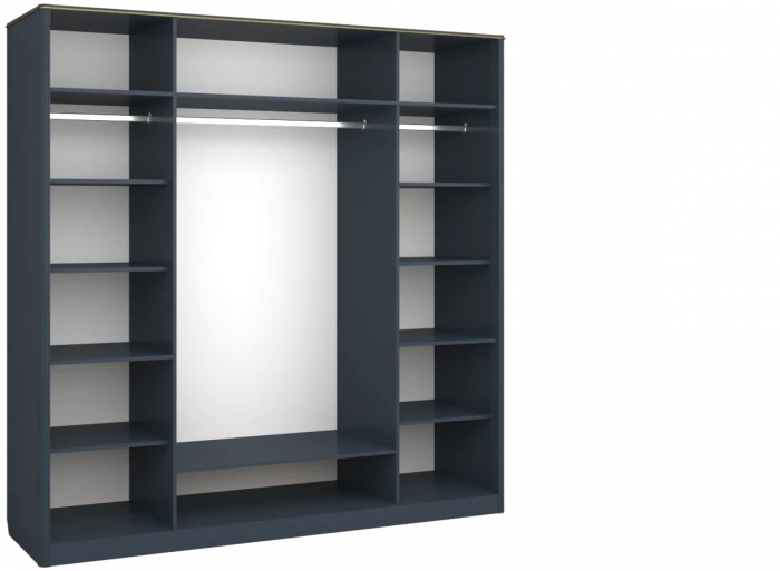 Модульная спальня "Тиволи" из массива дуба - Серый антрацит (лак)