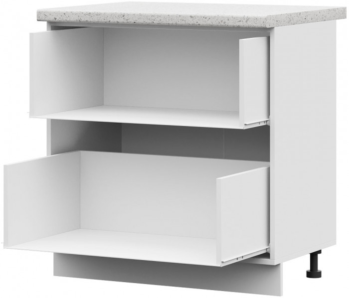 ШН2Я 800 корпус шкаф нижн. с 2 ящ (800*840*474) б/ст белый