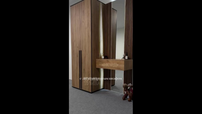 Тумба с зеркалом Норд, Дуб крафт