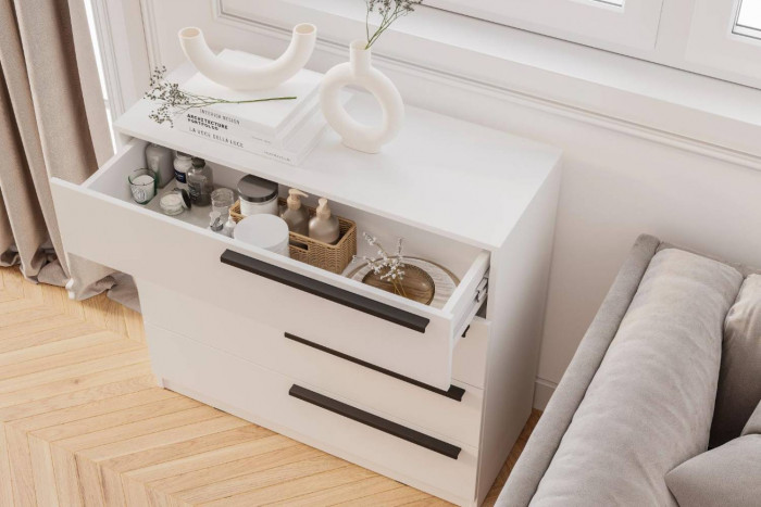 Комод КМ-02 Айрон, белый