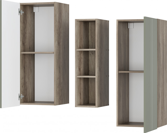 Шкаф навесной "Олива" ШКН-01 Дуб каньон/МФ12 Эвкалипт