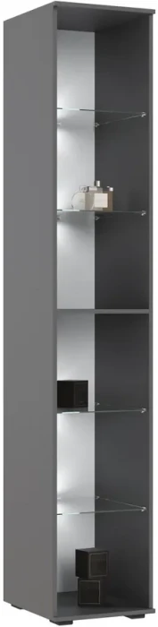 Норд Шкафы 800 + Пенал-стекло 400, Графит/Изумрудный