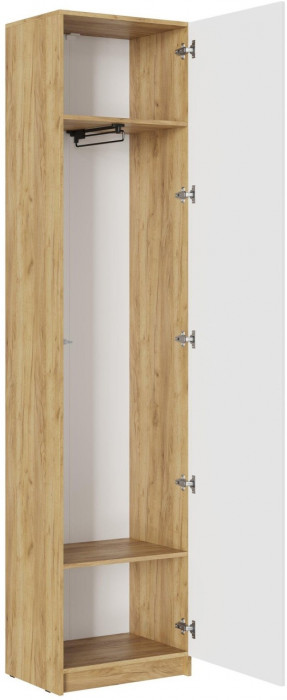 Модульная прихожая Роджина, композиция 1 (Крафт белый, Графит)