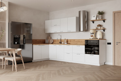 КГ Угловой 1500х3150 (с пм) Эмаль, Белый  Арника РМ в.5