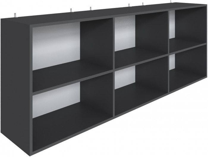 Полка навесная Мадрид ПН-1 (1,8) графит серый