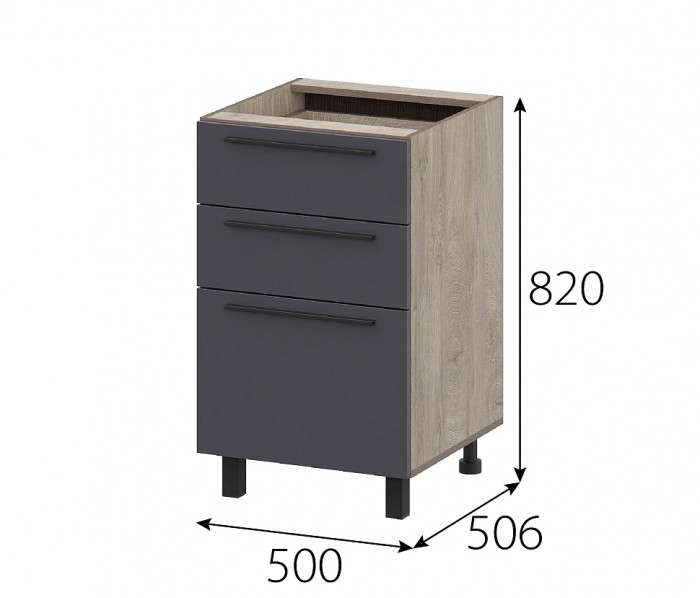 КГ Этна Стол-рабочий 5с3я Софт Графит