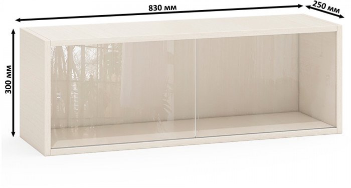 Полка книжная С-МД-КН01, дуб