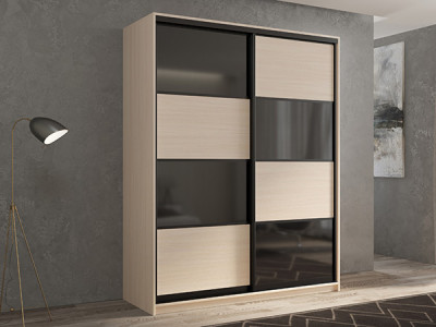 Шкаф-купе Кааппи 13 Дуб молочный 140х60х230 см