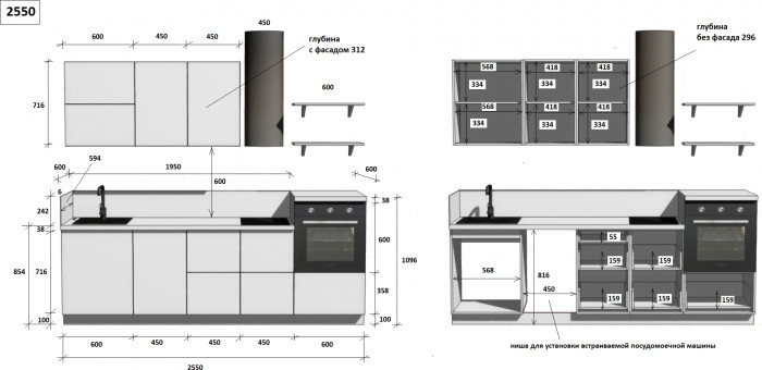 КГ 2550 ПВХ, Магнолия Арника РМ в.2