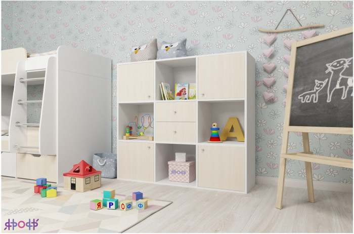 Стеллаж Джери (Ясень Анкор Темный/Венге)