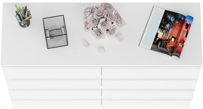 Мори Комод МК1200.8, цвет белый, ШхГхВ 120,4х41х94 см.