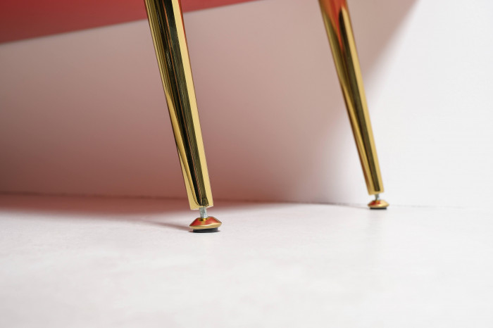 Либера Комод-тумба 16.230.01 + Кармин Комод-тумба 16.230.03, цвет пасифай/красный/белый, ШхГхВ 230,6х42,6х93,2 см., универсальная сборка