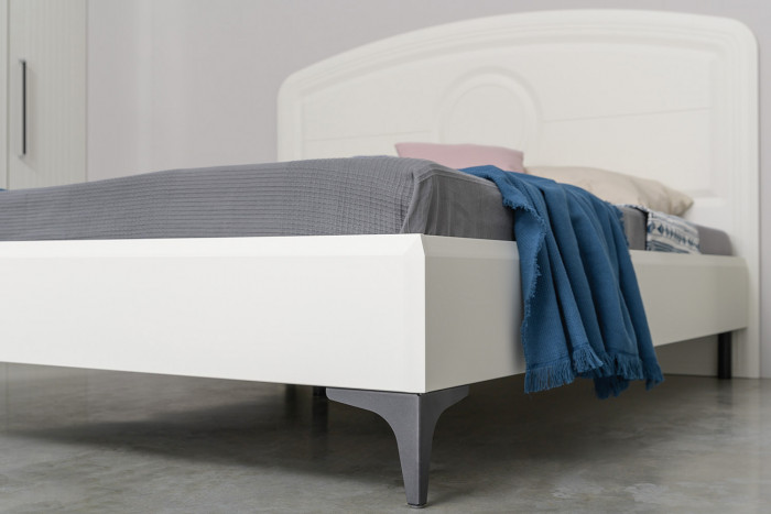 Валенсия Спальня № 33, ЛДСП белый шагрень/МДФ белый шагрень