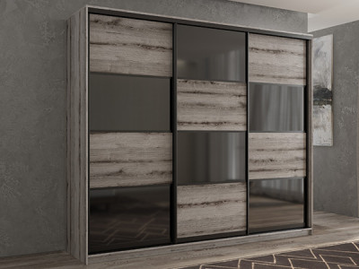 Шкаф-купе Кааппи 13 Эвок Окаменелый 220х45х230 см