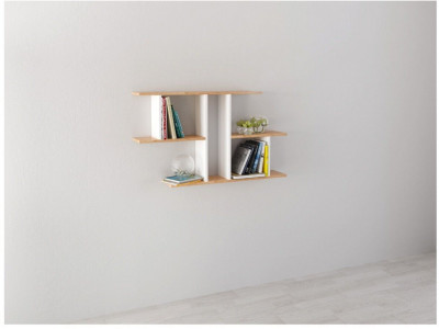 Полка навесная ПН-4 гикори рокфорд/белый