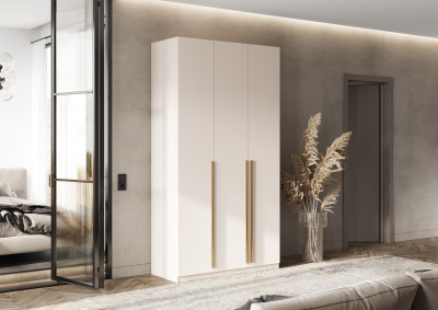 Ларго Шкаф 3-х створчатый 1200 (1 полка/4ящика), Кашемир