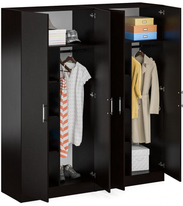 Шкаф 2-х створчатый + Шкаф 2-х створчатый Стандарт, венге