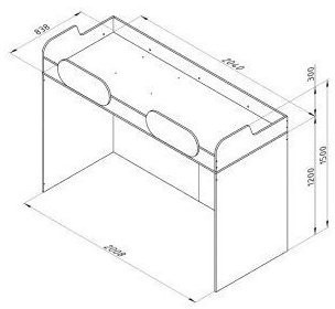 Дельта-18.02 Кровать-чердак верхняя