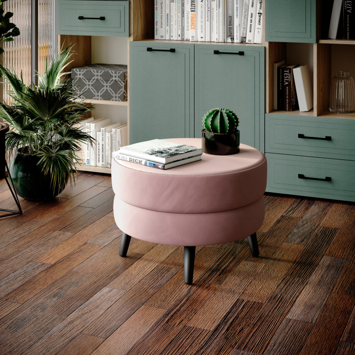 Стол журнальный "Рамус", Пыльная роза/МДФ пудра