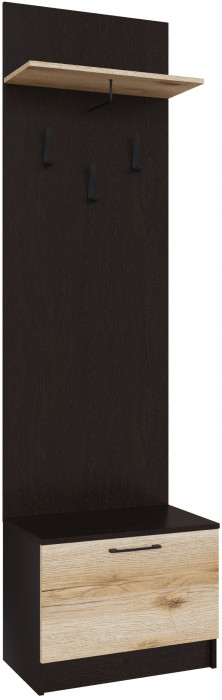 Тумба с вешалкой Денвер, Венге/Дуб делано
