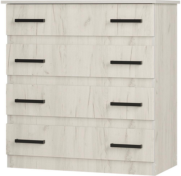 Комод Стандарт №6, Дуб крафт белый