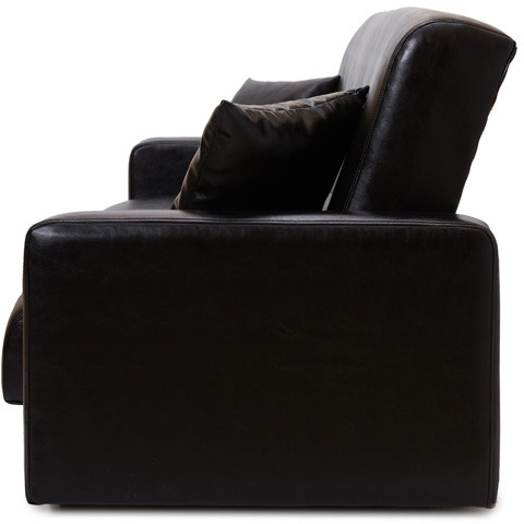 Диван Аккорд 140 черный ППУ