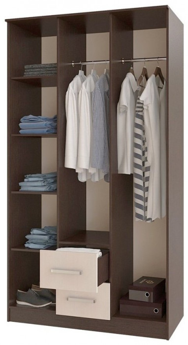 Фиеста Шкаф трехдверный, ясень шимо