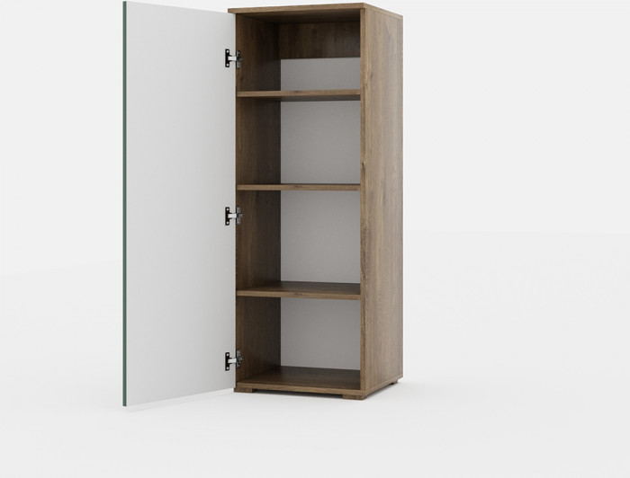 Тумба высокая для гостиной "Монреаль" - Антарцит/Дуб канадский арктик