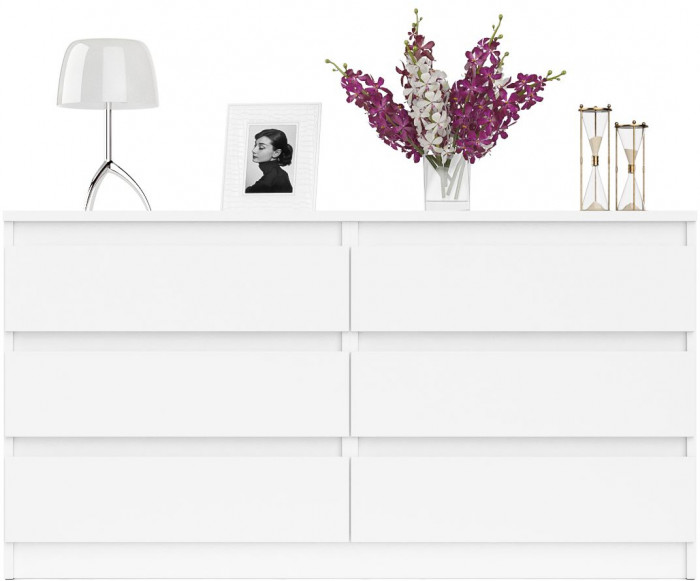 Мори Комод МК1380.6, цвет белый, ШхГхВ 138х41х73 см.