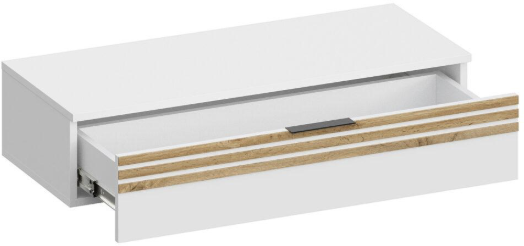 Туалетный столик + Зеркало Нао, Графит/Профиль МДФ Дуб вотан