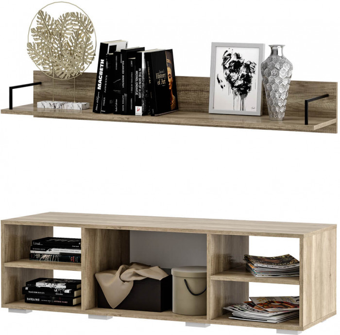 Спальня "Наоми" ТБ-16 дуб каньон/белый глянец МF07