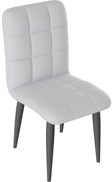 Франк ДП 2-17 Стул (конус) (Черный матовый/Микровелюр Серый)