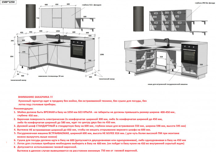 КГ Угловой 1500*2250 (с пм) , Магнолия  Арника РМ