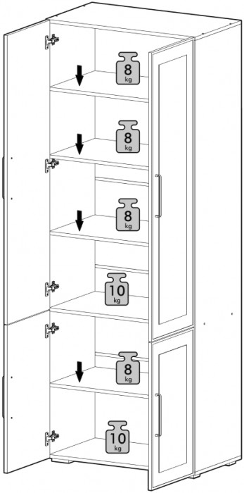 Шкаф распашной Антеро ШК-800